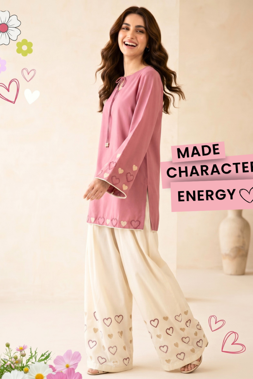Blush Heart Co-Ord Set