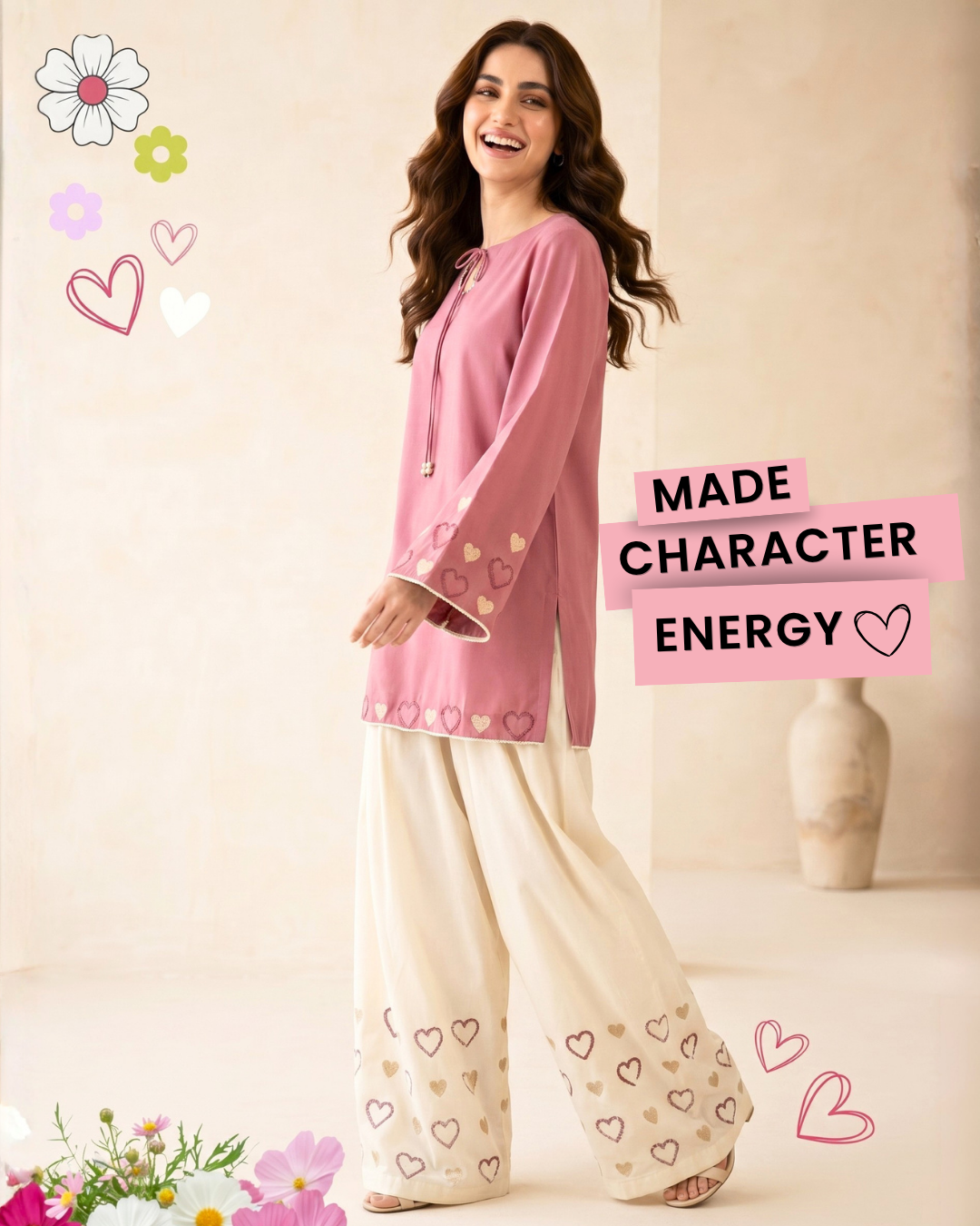 Blush Heart Co-Ord Set