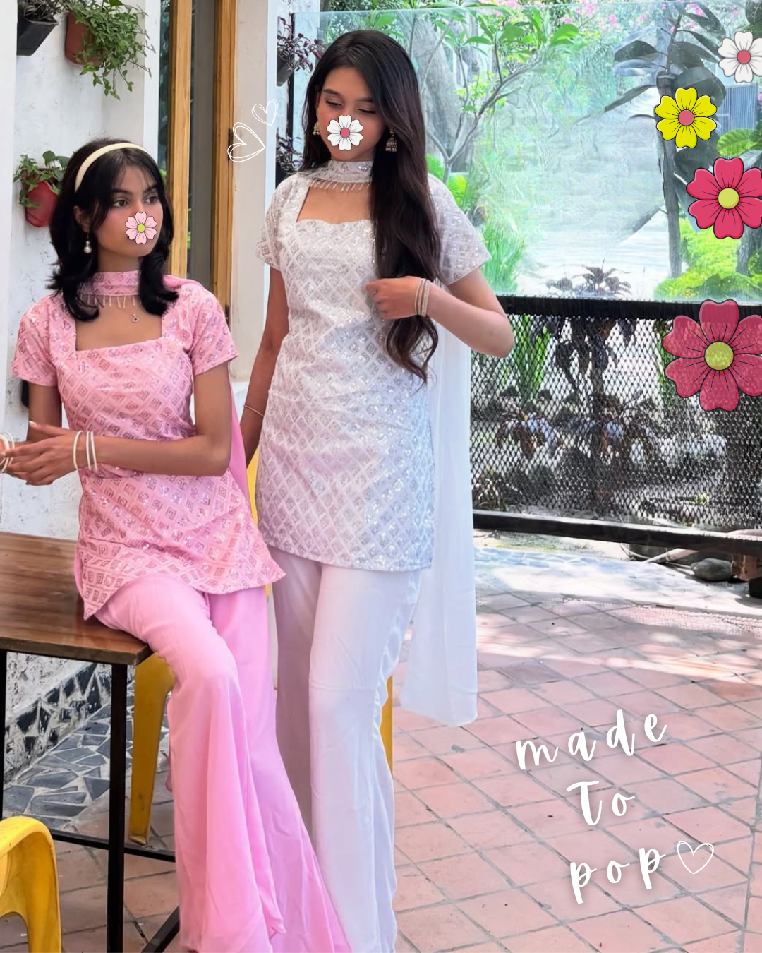 Blush & Pearl Sharara Set - Image 5