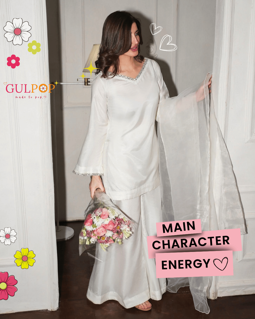 Ivory Gharara Set - Image 3